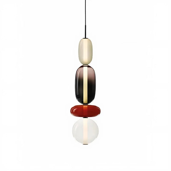 Nordic colourful glass pendant light