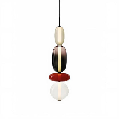 Nordic colourful glass pendant light