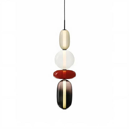 Nordic colourful glass pendant light