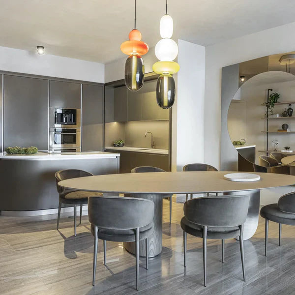 Nordic colourful glass pendant light