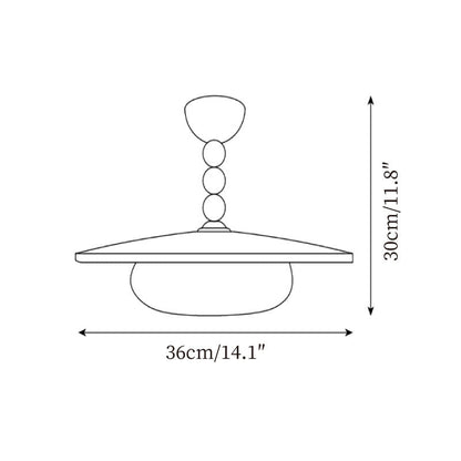Sophisticated Glow Ceiling Lamp