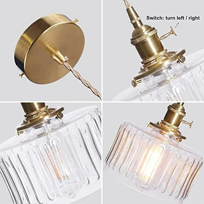 Classic Clear Glass Ceiling Light