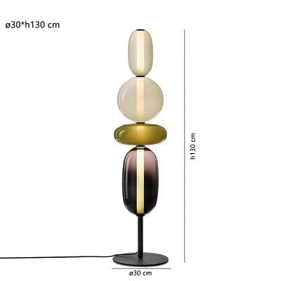 Designer Floor Lamp with Color Details