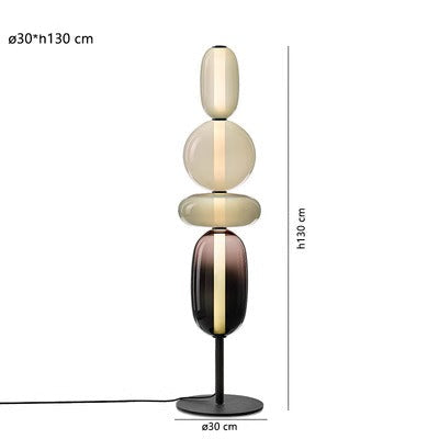 Designer Floor Lamp with Color Details