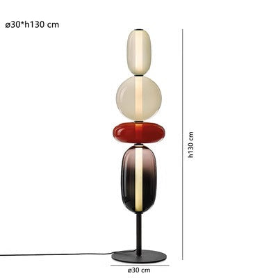 Designer Floor Lamp with Color Details