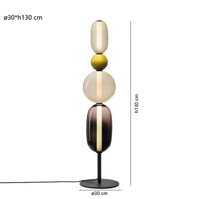 Designer Floor Lamp with Color Details