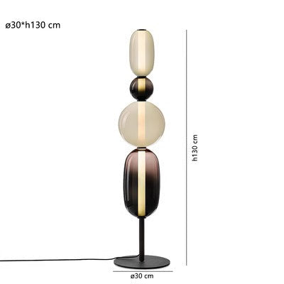 Designer Floor Lamp with Color Details