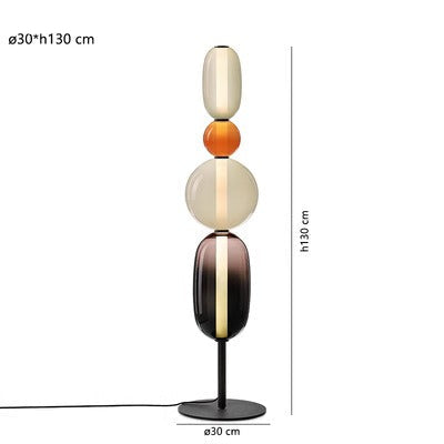 Designer Floor Lamp with Color Details