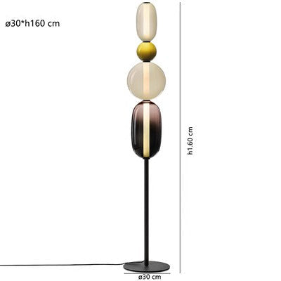 Designer Floor Lamp with Color Details