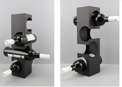 Elegant Metal Tabletop Wine Rack