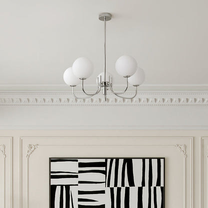 Pink Bubble Glass Chandelier