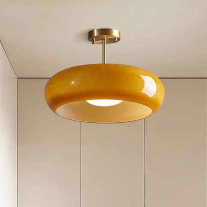 Bauhaus ceiling light made of glass