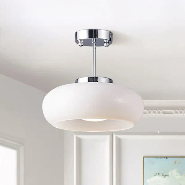 Bauhaus ceiling light made of glass