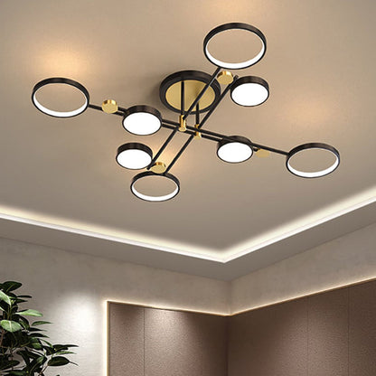 Contemporary Ringed Ceiling Light