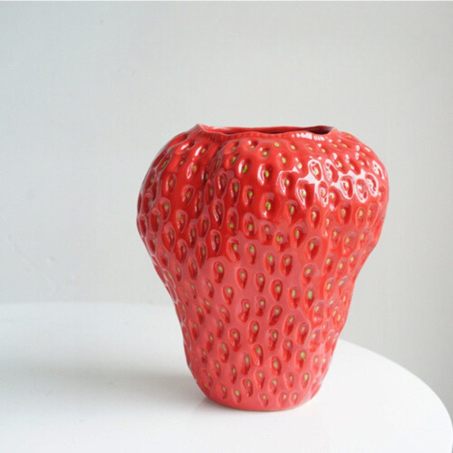 Strawberry Decorative Vase Made of Ceramic