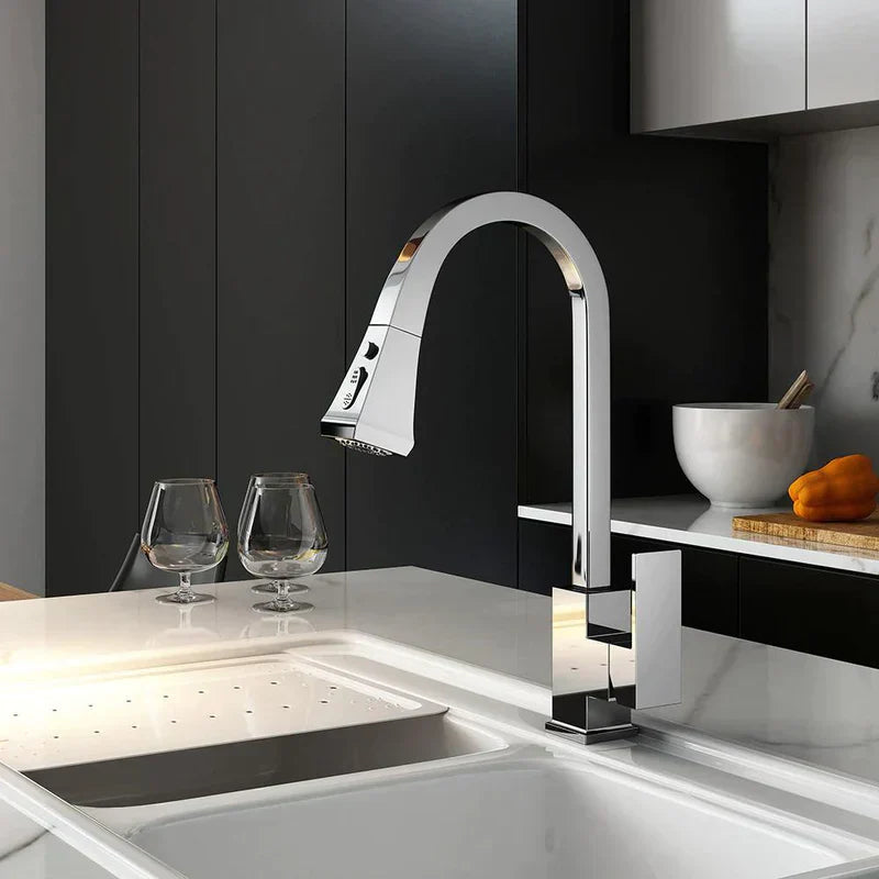 Modern Retractable Kitchen Faucet