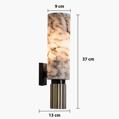 Elegant marble wall light