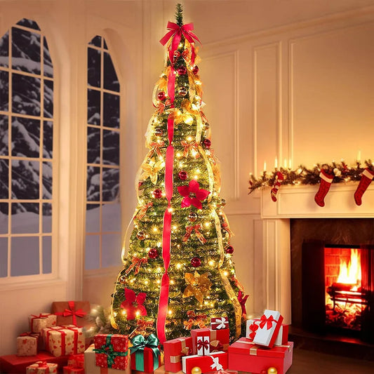 Festive Foldable Decoration for Christmas Tree