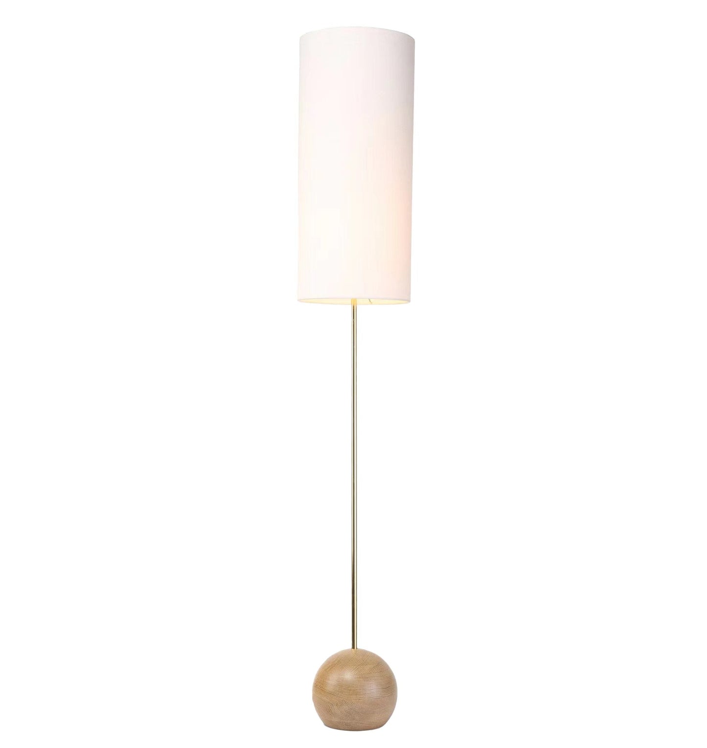 Vintage Linen Shade Floor Lamp