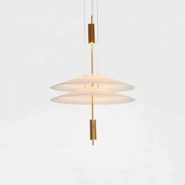 Sculptural multi-layer pendant lamp