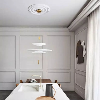 Sculptural multi-layer pendant lamp