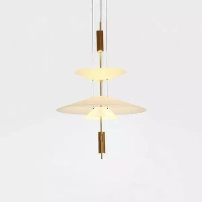 Sculptural multi-layer pendant lamp