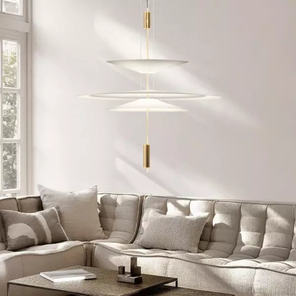 Sculptural multi-layer pendant lamp