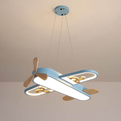 Charming airplane shaped LED pendant light for children
