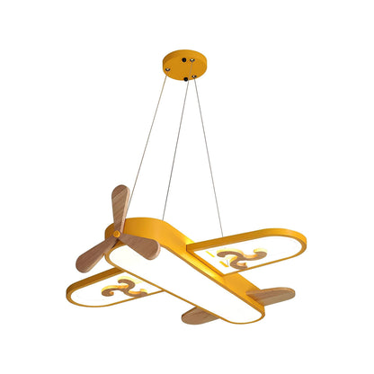 Charming airplane shaped LED pendant light for children