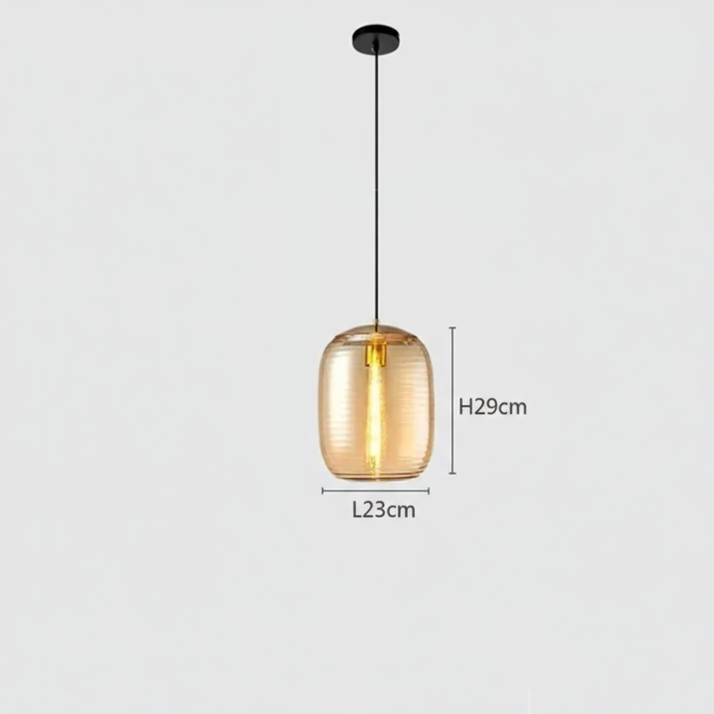 Postmodern glass pendant lamp