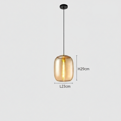 Postmodern glass pendant lamp