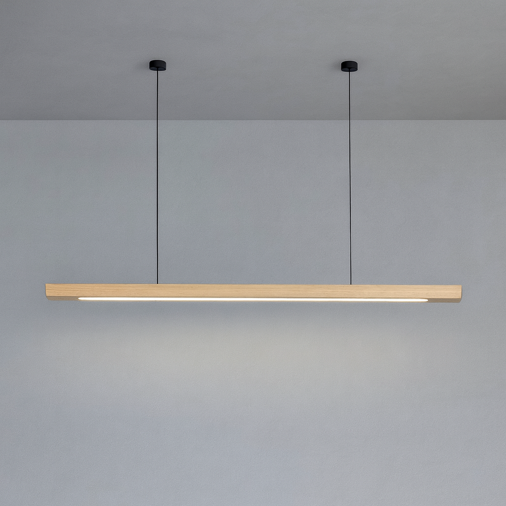 Modern Scandinavian wooden pendant light