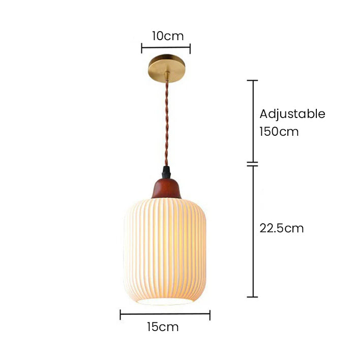 Handcrafted White Ceramic Light