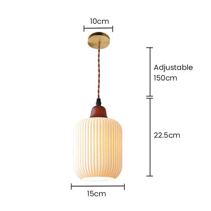 Handcrafted White Ceramic Light