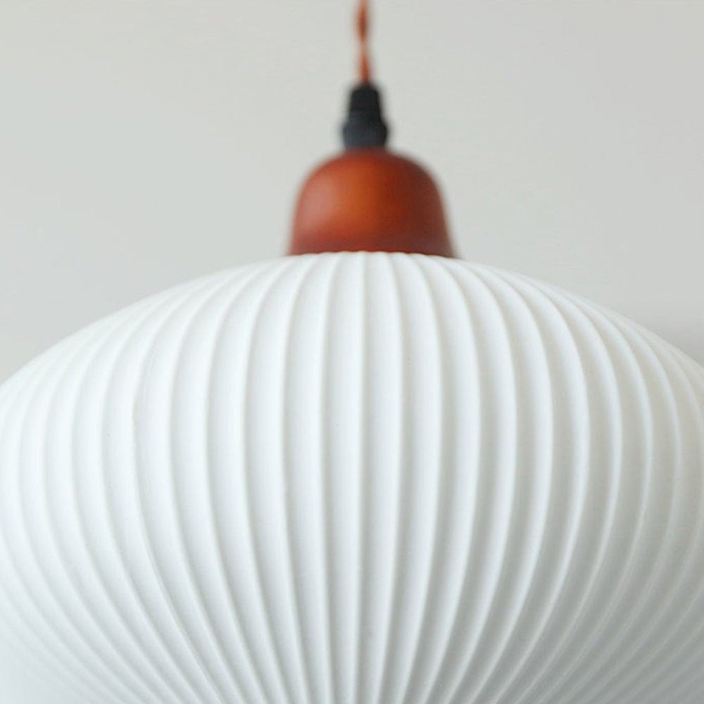 Handcrafted White Ceramic Light