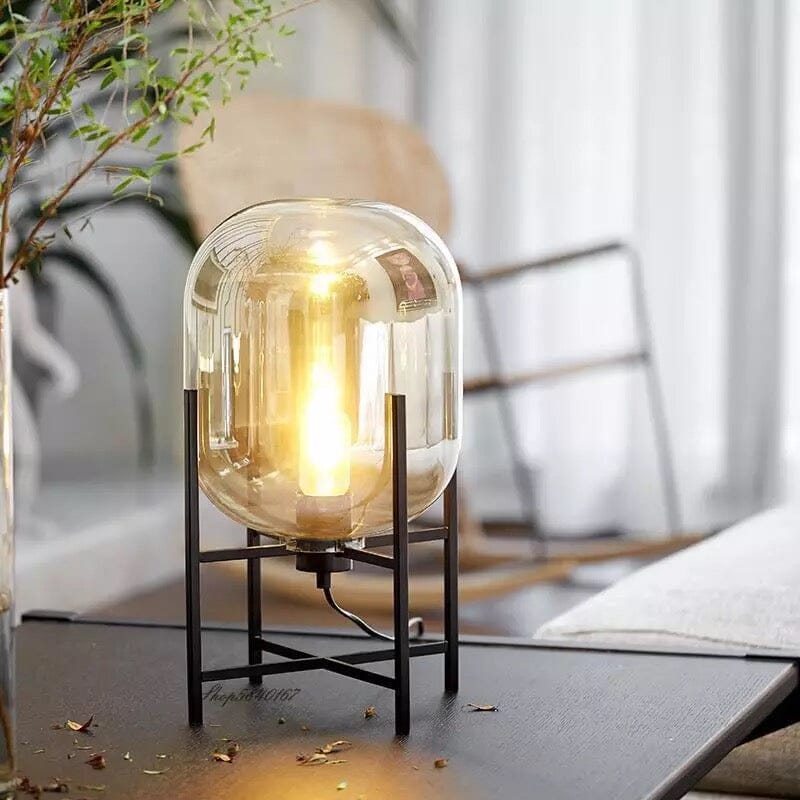 Glass Tetrapod Table Lamp