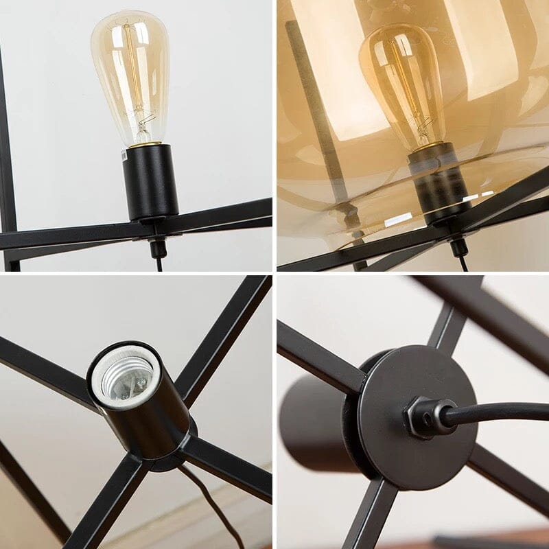 Glass Tetrapod Table Lamp