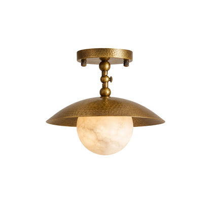 Hammered Dome Flush Ceiling Light