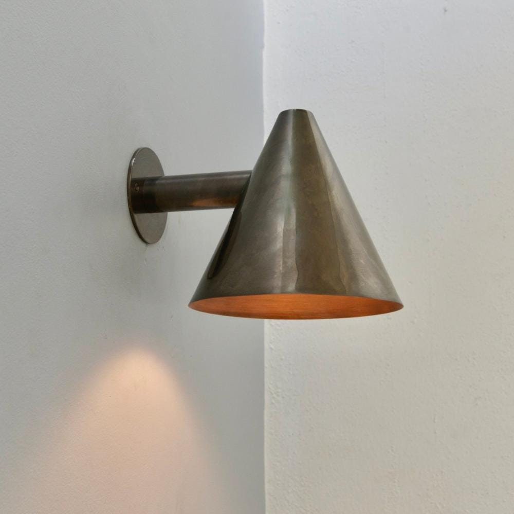 Coniva Minimalist Brass Cone Wall Light