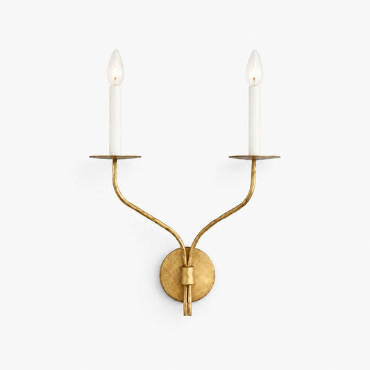 Candlestick Brass Wall Sconce