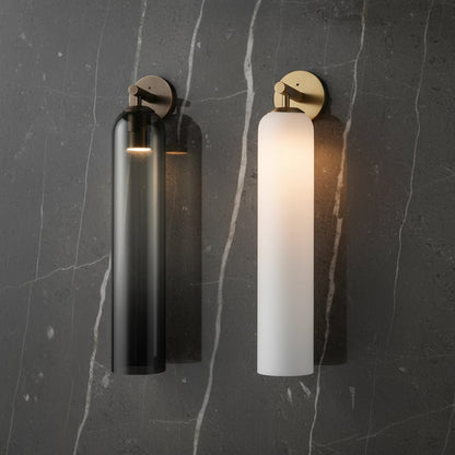Lumessa Minimalist Glass Cylinder Wall Light