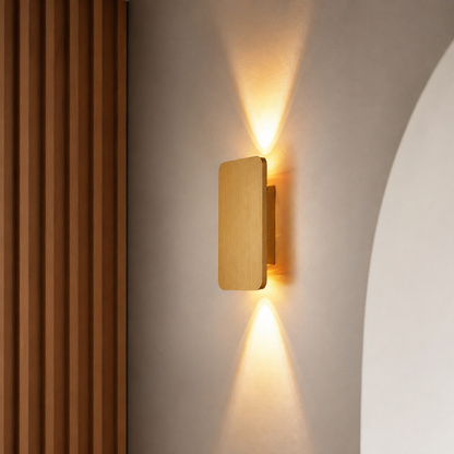 Rectangular Metal LED Wall Light