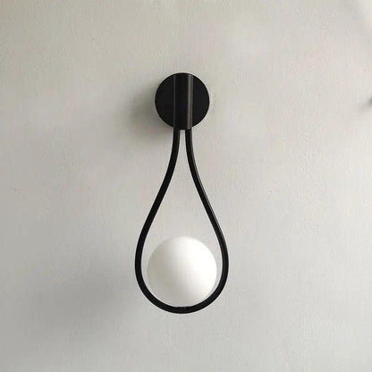 Orvenna Teardrop Iron Globe Wall Light