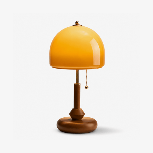 Bricora Mid-Century Walnut Table Lamp