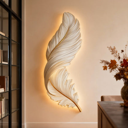 Sculpted Plume LED Wall Light