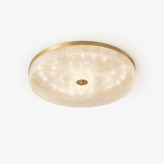 Faceted Acrylic Drum Ceiling Light