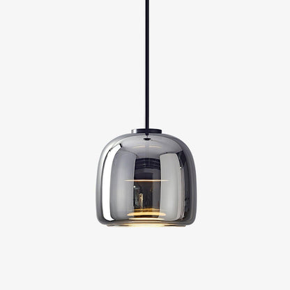 Hand-Blown Glass Dome Pendant Light