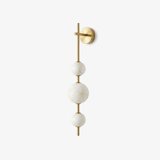 Alabaster Orb Wall Light