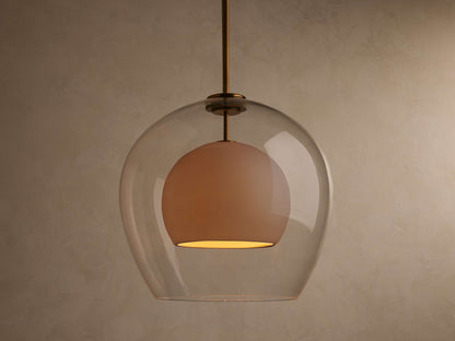 Double Dome Glass Pendant