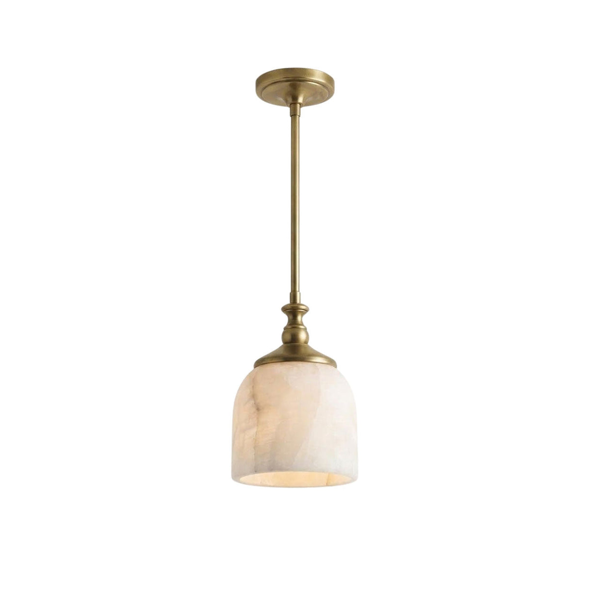 Alabaster Bell Pendant Light